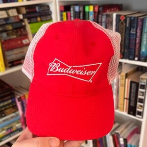 Budweiser Trucker Hat with White Mesh